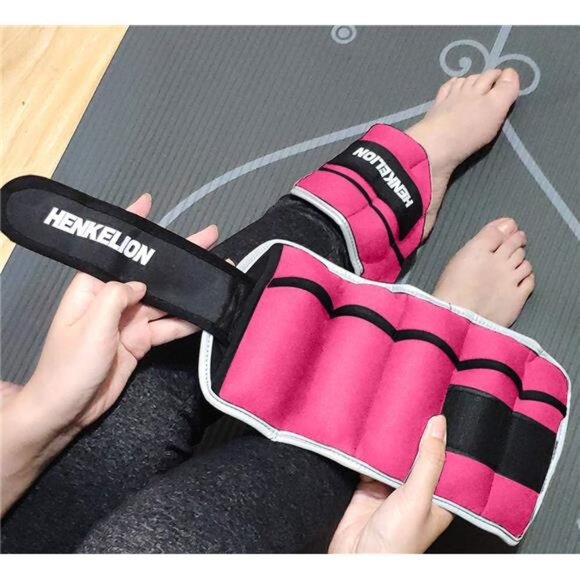 1 Pair 2 3 5 10 Lbs Adjustable Ankle Weights for Women Men Kids, Strength - Picture 6 of 8